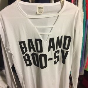 Halloween pink long sleeve tee